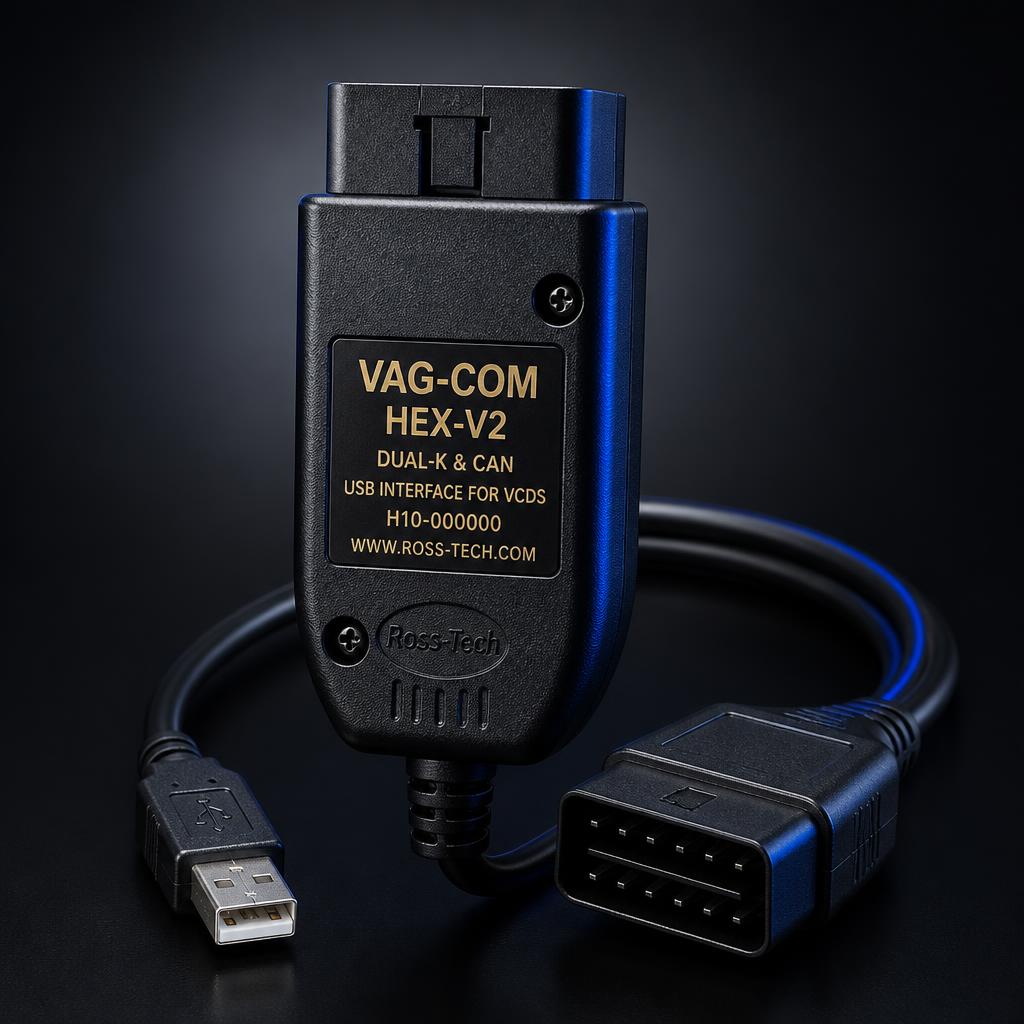 Kabllo diagnostikuese VCDS HEX V2 për vetura VW, Audi, Seat dhe Skoda — MaxConnect